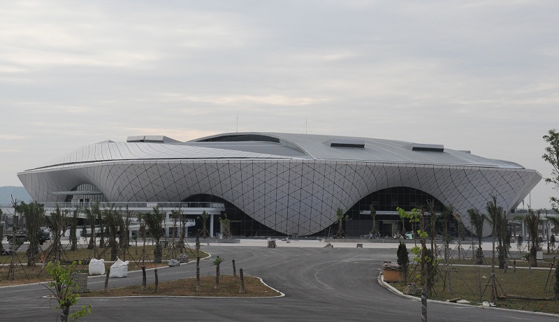 Toàn cảnh NTĐ đa năng thuộc Trung tâm Thể thao tỉnh Quảng Ninh